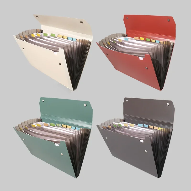 Expandable Accordion File Folder 13 Pockets - منظم ملفات قابل للتوسيع بحجم A4