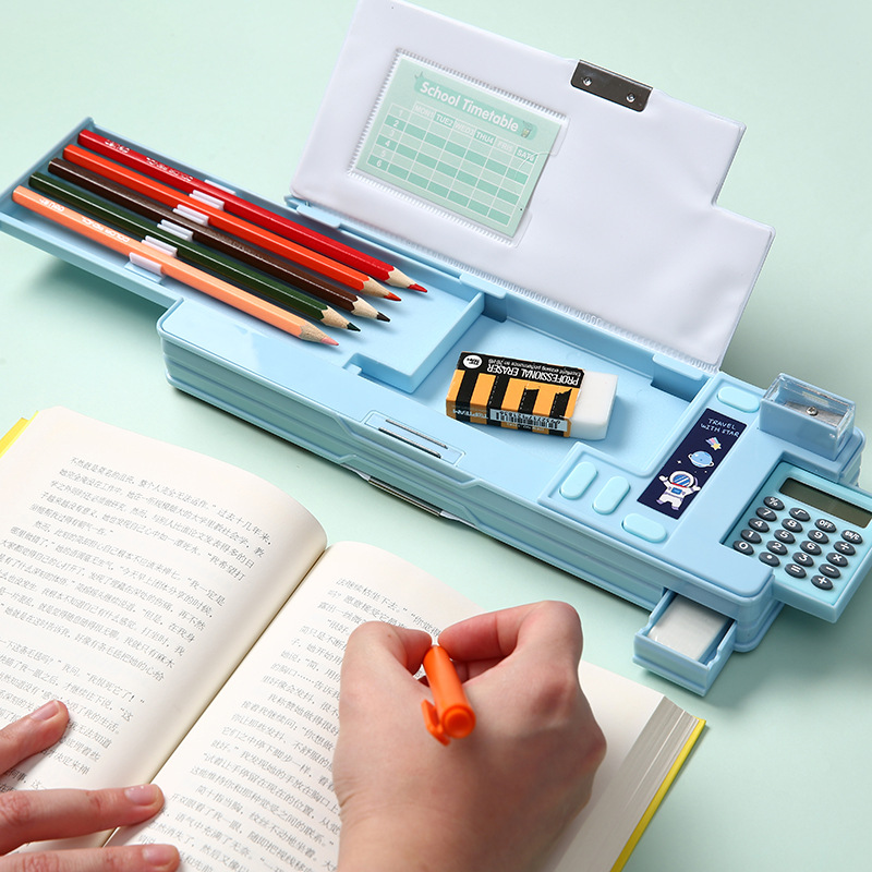 Scientific Calculator For Secondary School - صندوق قرطاسية بلاستيكي مبتكر متعدد الوظائف