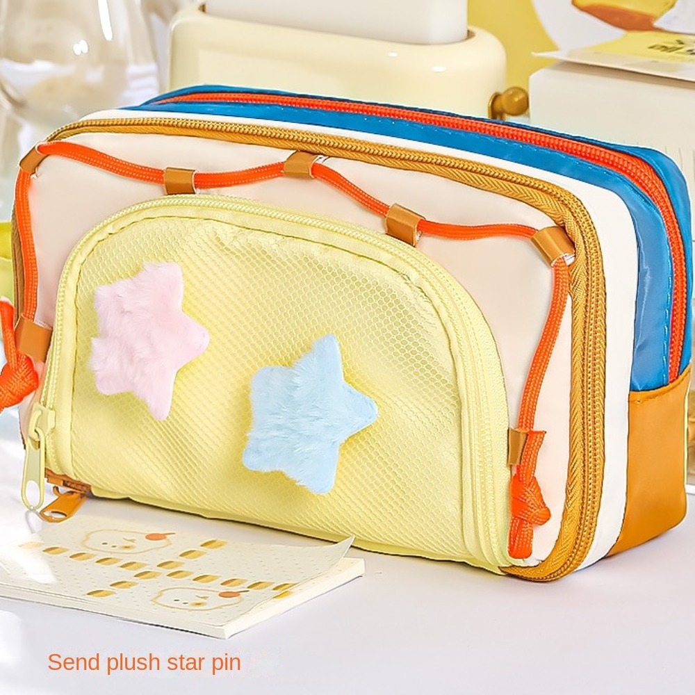 حقيبة أدوات مكتبية متعددة الطب - مراجعة Aesthetic Large Pencil Case Pouch وسعره