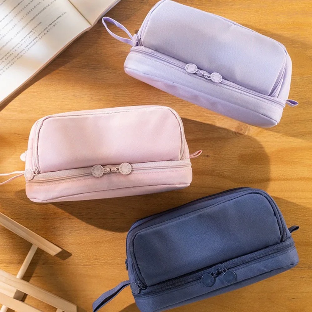Kawaii مقلمة الجمالية قلم رصاص - مراجعة Aesthetic Large Pencil Case Pouch وسعره
