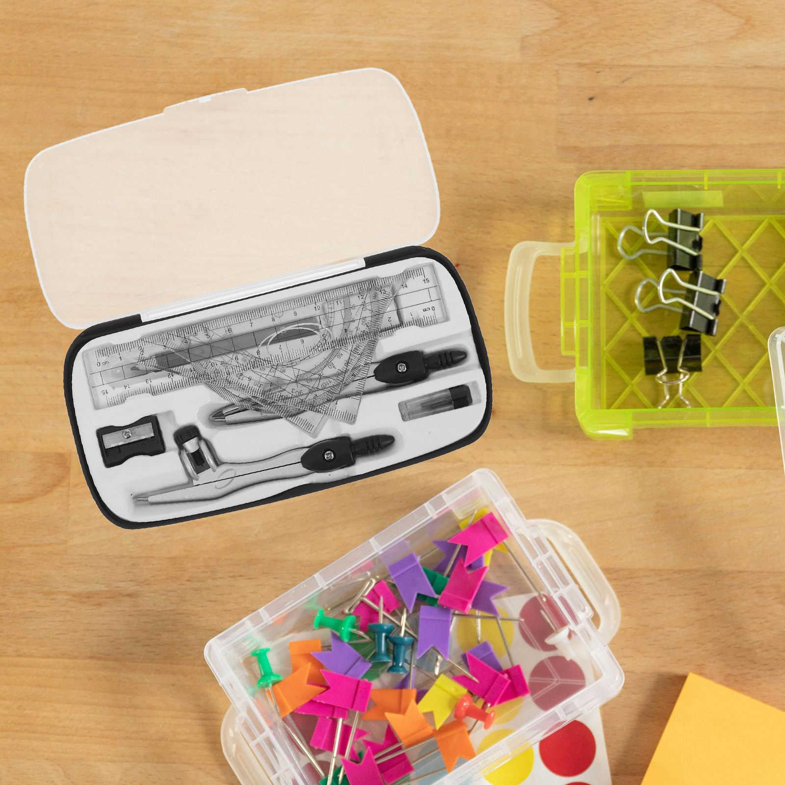 مجموعة أدوات رسم هندسي تتضمن م - مراجعة Math Geometry Set With Compass وسعره