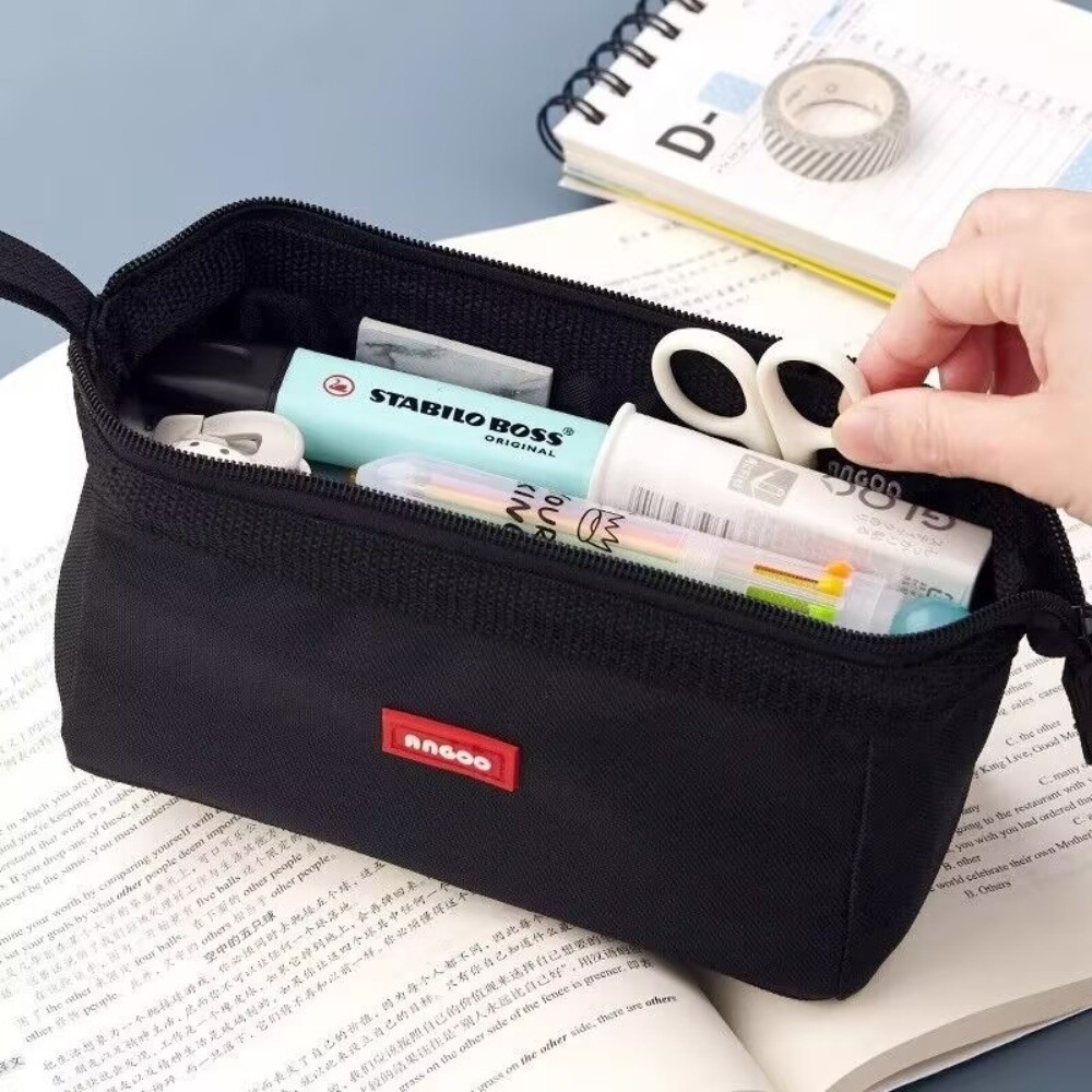 حقيبة أقلام من قماش أكسفورد بت - مراجعة Aesthetic Large Pencil Case Pouch وسعره