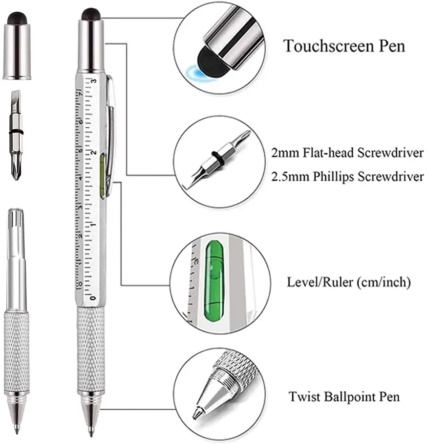 قلم متعدد الوظائف 7 في 1، قلم  - مراجعة Writing Tools وسعره